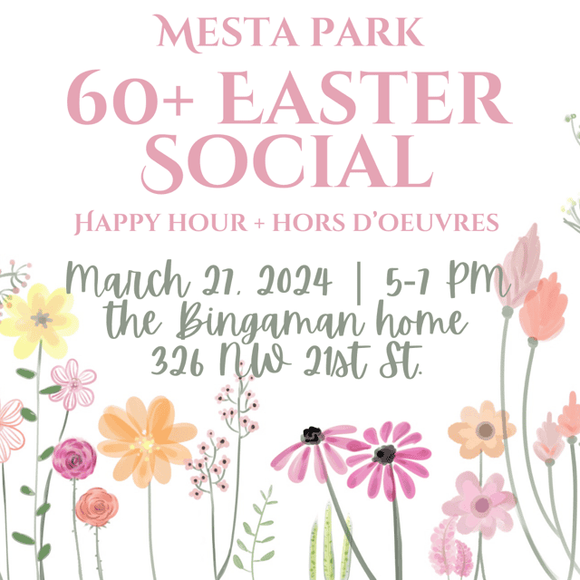 60+ Easter Social in Mesta Park